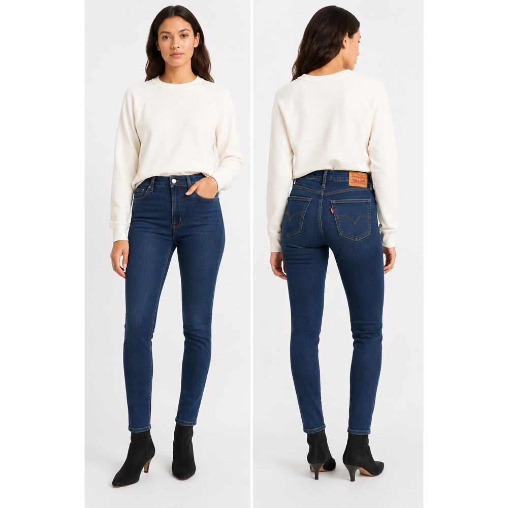 Levi’s 721 High Rise Skinny Jeans Women’s Size 26 Dark Wash Stretch Denim